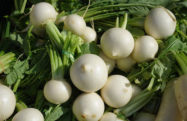 white turnips