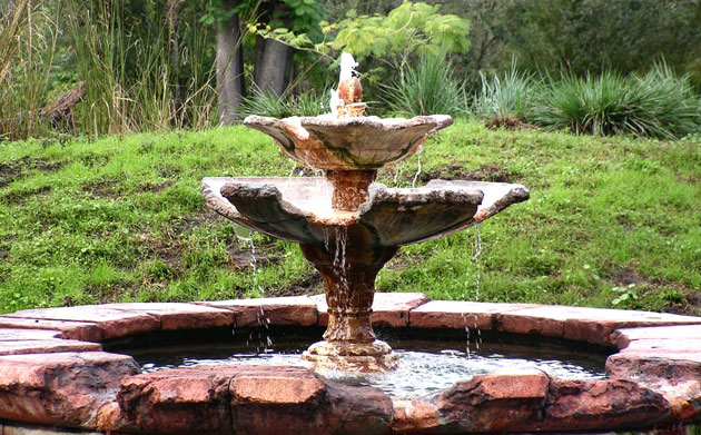 garden fountain